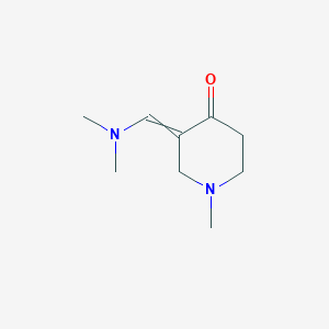 molecular formula C9H16N2O B3277766 3-(Dimethylaminomethylidene)-1-methylpiperidin-4-one CAS No. 66521-58-2