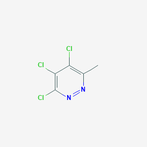 molecular formula C5H3Cl3N2 B3277801 3,4,5-Trichloro-6-methylpyridazine CAS No. 66572-23-4