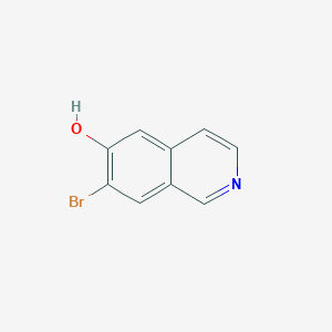 molecular formula C9H6BrNO B3277832 6-Isoquinolinol, 7-bromo- CAS No. 666735-08-6
