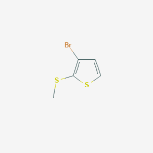 molecular formula C5H5BrS2 B3277891 3-Bromo-2-(methylthio)thiophene CAS No. 66768-75-0