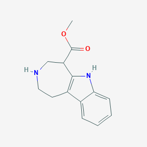 molecular formula C14H16N2O2 B3277934 Methyl 1,2,3,4,5,6-hexahydroazepino[4,5-b]indole-5-carboxylate CAS No. 66859-22-1