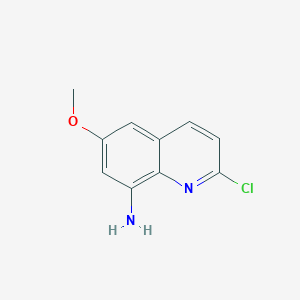 molecular formula C10H9ClN2O B3278215 2-Chloro-6-methoxyquinolin-8-amine CAS No. 67411-10-3