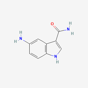 molecular formula C9H9N3O B3278457 5-amino-1H-indole-3-carboxamide CAS No. 677752-70-4
