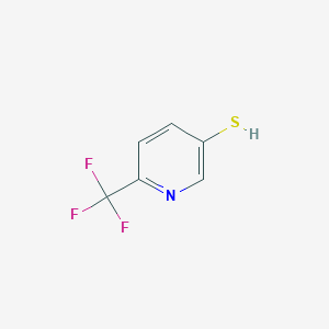 molecular formula C6H4F3NS B3278460 6-(trifluoromethyl)pyridine-3-thiol CAS No. 677772-36-0