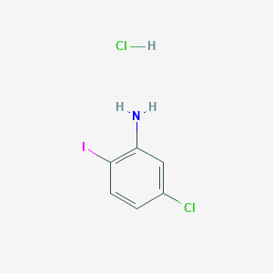 molecular formula C6H6Cl2IN B3278462 5-Chloro-2-iodoaniline hydrochloride CAS No. 6781-33-5