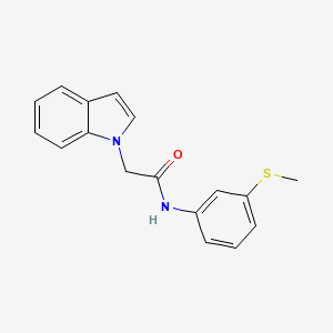 2-(1H-indol-1-yl)-N-(3-(methylthio)phenyl)acetamide