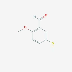 molecular formula C9H10O2S B3278482 2-Methoxy-5-(methylthio)benzaldehyde CAS No. 67868-81-9