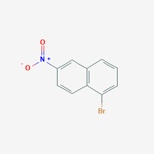 molecular formula C10H6BrNO2 B3278484 1-Bromo-6-nitronaphthalene CAS No. 67878-75-5