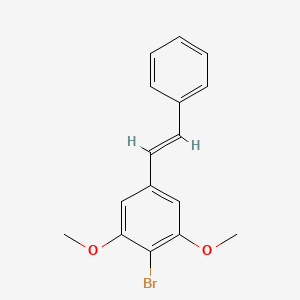 molecular formula C16H15BrO2 B3278493 (E)-2-bromo-1,3-dimethoxy-5-styrylbenzene CAS No. 678986-74-8