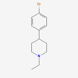 molecular formula C13H18BrN B3278495 4-(4-Bromo-phenyl)-1-ethyl-piperidine CAS No. 678996-45-7