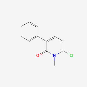 molecular formula C12H10ClNO B3278547 6-Chloro-1-methyl-3-phenylpyridin-2(1H)-one CAS No. 67970-91-6