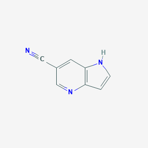 molecular formula C8H5N3 B032786 1H-Pyrrolo[3,2-b]pyridine-6-carbonitrile CAS No. 944937-79-5