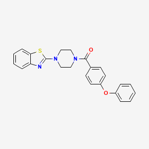 molecular formula C24H21N3O2S B3278645 (4-(Benzo[d]thiazol-2-yl)piperazin-1-yl)(4-phenoxyphenyl)methanone CAS No. 681159-28-4