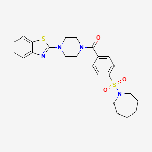 (4-(Azepan-1-ylsulfonyl)phenyl)(4-(benzo[d]thiazol-2-yl)piperazin-1-yl)methanone