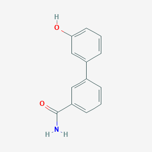 molecular formula C13H11NO2 B3278661 3'-Hydroxy-[1,1'-biphenyl]-3-carboxamide CAS No. 681161-44-4