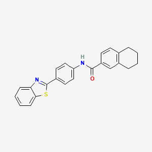 N-[4-(1,3-benzothiazol-2-yl)phenyl]-5,6,7,8-tetrahydronaphthalene-2-carboxamide