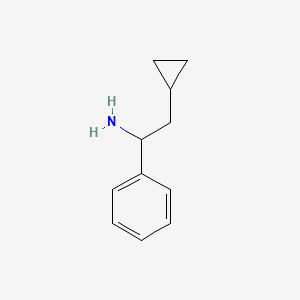 molecular formula C11H15N B3278733 2-Cyclopropyl-1-phenylethan-1-amine CAS No. 681509-99-9