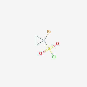 molecular formula C3H4BrClO2S B3278738 1-Bromocyclopropane-1-sulfonyl chloride CAS No. 681808-51-5