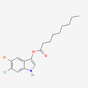 molecular formula C17H21BrClNO2 B3278804 5-Bromo-6-chloro-3-indoxyl nonanoate CAS No. 682802-80-8