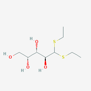 molecular formula C9H20O4S2 B3278931 D-Lyxose-diethyldithioacetal CAS No. 6838-08-0
