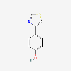 molecular formula C9H7NOS B3279015 4-(1,3-Thiazol-4-yl)phenol CAS No. 68535-57-9