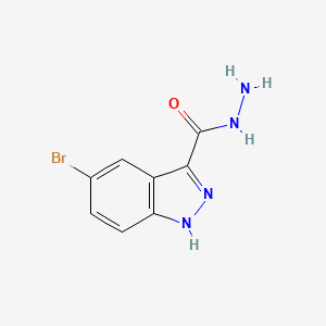molecular formula C8H7BrN4O B3279117 5-Bromo-1H-indazole-3-carboxylic acid hydrazide CAS No. 68767-61-3