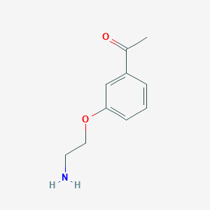molecular formula C10H13NO2 B3279129 1-[3-(2-Aminoethoxy)phenyl]ethanone CAS No. 687985-73-5