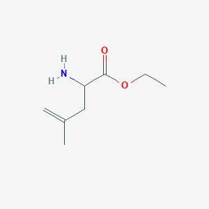 molecular formula C8H15NO2 B3279153 Ethyl 2-amino-4-methylpent-4-enoate CAS No. 68843-73-2