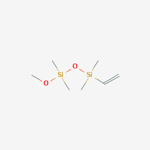 molecular formula C7H18O2Si2 B3279188 Ethenyl-[methoxy(dimethyl)silyl]oxy-dimethylsilane CAS No. 68952-00-1