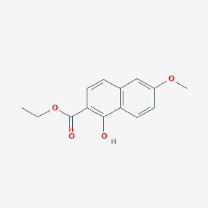 molecular formula C14H14O4 B3279205 Ethyl 1-hydroxy-6-methoxy-2-naphthoate CAS No. 690232-01-0