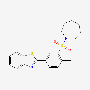 2-[3-(Azepan-1-ylsulfonyl)-4-methylphenyl]-1,3-benzothiazole