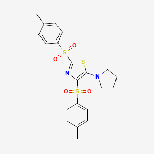 5-(Pyrrolidin-1-yl)-2,4-ditosylthiazole