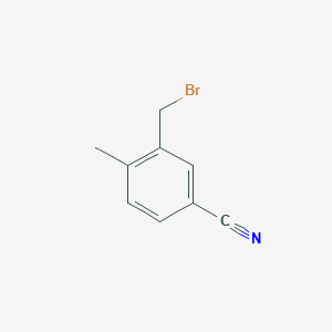 molecular formula C9H8BrN B3279331 3-(Bromomethyl)-4-methylbenzonitrile CAS No. 69113-55-9