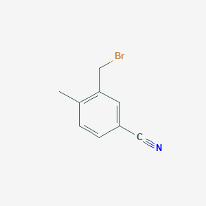molecular formula C9H8BrN B3279331 5-Cyano-2-methylbenzyl bromide CAS No. 69113-55-9