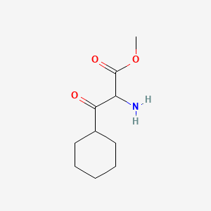 molecular formula C10H17NO3 B3279347 Methyl 2-amino-3-cyclohexyl-3-oxopropanoate CAS No. 691348-86-4