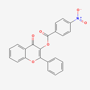 4-Oxo-2-phenylchromen-3-yl 4-nitrobenzoate