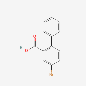 molecular formula C13H9BrO2 B3279383 4-Bromo-[1,1'-biphenyl]-2-carboxylic acid CAS No. 69200-18-6