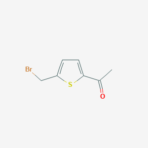 molecular formula C7H7BrOS B3279394 Ethanone,1-[5-(bromomethyl)-2-thienyl]- CAS No. 69213-93-0