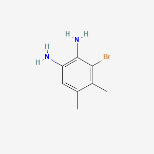molecular formula C8H11BrN2 B3279415 3-Bromo-4,5-dimethylbenzene-1,2-diamine CAS No. 692717-83-2