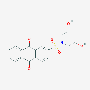 molecular formula C18H17NO6S B3279428 N,N-bis(2-hydroxyethyl)-9,10-dioxo-9,10-dihydroanthracene-2-sulfonamide CAS No. 692745-51-0