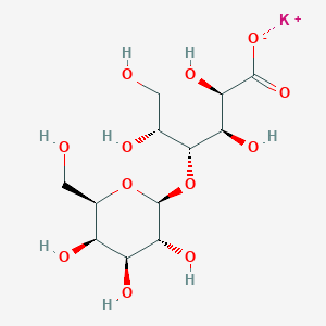 molecular formula C12H21KO12 B3279460 Potassium lactobionate CAS No. 69313-67-3