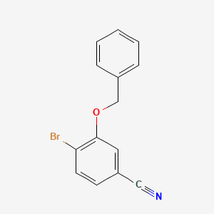 molecular formula C14H10BrNO B3279476 3-(Benzyloxy)-4-bromobenzonitrile CAS No. 693232-05-2