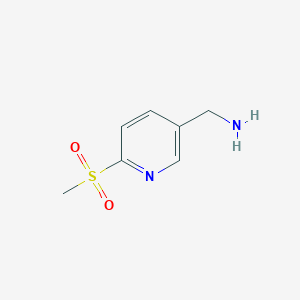 molecular formula C7H10N2O2S B3279557 (6-(Methylsulfonyl)pyridin-3-yl)methanamine CAS No. 694482-76-3
