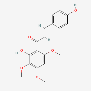 molecular formula C18H18O6 B3279633 4,2'-Dihydroxy-3',4',6'-trimethoxychalcone CAS No. 69616-74-6