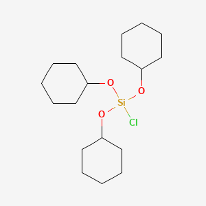 molecular formula C18H33ClO3Si B3279657 Chlorotris(cyclohexyloxy)silane CAS No. 69664-58-0