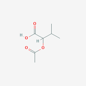 molecular formula C7H12O4 B3279722 2-(acetyloxy)-3-methylButanoic acid CAS No. 69798-62-5
