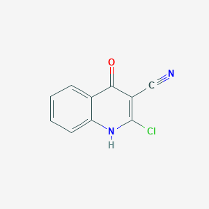molecular formula C10H5ClN2O B3279743 2-Chloro-4-hydroxyquinoline-3-carbonitrile CAS No. 69875-52-1