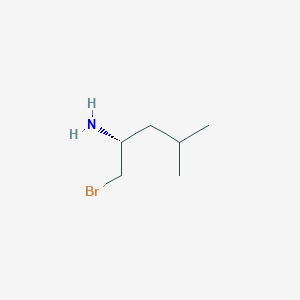 molecular formula C6H14BrN B3279790 2-Pentanamine, 1-bromo-4-methyl-, (2R)- CAS No. 700340-38-1
