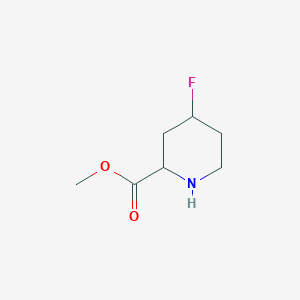 molecular formula C7H12FNO2 B3279878 methyl 4-fluoropiperidine-2-carboxylate CAS No. 701907-06-4