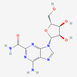 molecular formula C11H14N6O5 B3279899 Adenosine-2-carboxamide 